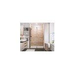 Porte de douche coulissante avec roulettes l. 120 x h. 200 cm, verre transparent anticalcaire, profilé ... Porte de douche coulissante avec roulettes l. 120 x h. 200 cm, verre transparent anticalcaire, profilé ...