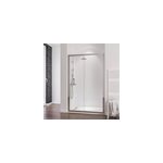 Porte de douche coulissante l. 120 x h. 200 cm, verre transparent, profil� chrom�, schulte imperiale