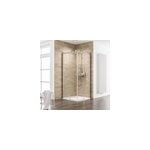 Portes de douches coulissantes en accs d'angle l. 100 x l. 100 x h. 200, chrom, schulte masterclass ...