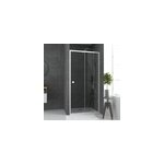 Porte de douche coulissante blanc galedo spot transparent 100cm