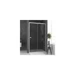 Porte de douche coulissante blanc galedo spot transparent 120cm Porte de douche coulissante blanc galedo spot transparent 120cm
