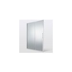 Porte de douche coulissante cooke & lewis zilia verre fumé 160 cm Porte de douche coulissante cooke & lewis zilia verre fumé 160 cm