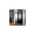 Porte de douche coulissante droite l. 120 x h. 200 cm, verre transparent anticalcaire, profil� chrom�, ...