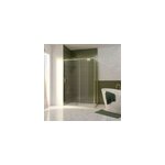 Porte de douche coulissante et paroi fixe l. 140 + 90 x h. 200 cm profilés doré brossé, galedo factory ... Porte de douche coulissante et paroi fixe l. 140 + 90 x h. 200 cm profilés doré brossé, galedo factory ...