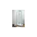Porte de douche pivotante cooke & lewis onega srigraphi 80 cm