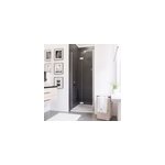 Porte de douche pivotante - pliante l. 80 x h. 192 cm, verre transparent anticalcaire, profilé chromé, ... Porte de douche pivotante - pliante l. 80 x h. 192 cm, verre transparent anticalcaire, profilé chromé, ...