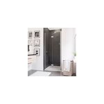 Porte de douche pivotante - pliante l. 90 x h. 192 cm, verre transparent anticalcaire, profilé chromé, ... Porte de douche pivotante - pliante l. 90 x h. 192 cm, verre transparent anticalcaire, profilé chromé, ...