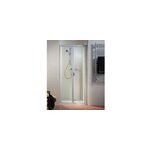 Porte de douche pliante alu argent fixil 70 cm, schulte phoenix ii