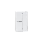 Porte de douche semi pivotante goodhome naya transparent 120 cm Porte de douche semi pivotante goodhome naya transparent 120 cm