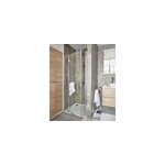 Porte de douche semi pivotante goodhome naya transparent 90 cm