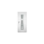 Porte d'entr�e aluminium 4 alu ava blanc 80 x h. 215 cm poussant droit