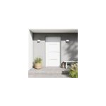 Porte d'entre fortia alu blanc ral 9003 leme 96 x h. 218 cm poussant gauche