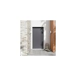 Porte d'entre fortia alu gris kapas ral 7021 96 x h. 218 cm poussant gauche