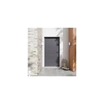 Porte d'entre fortia alu gris ral 7021 cecina 96 x h. 218 cm poussant gauche