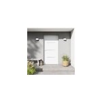 Porte d'entre fortia alu leme blanc ral 9003 96 x h. 218 cm poussant droit