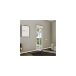 Porte fentre alu 1 vantail + volet roulant lectrique goodhome blanc - l. 80 x h. 215 cm, tirant droit ...