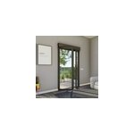 Porte fen�tre alu 2 vantaux + volet roulant �lectrique goodhome gris - l. 120 x h. 215 cm, tirant droit ...