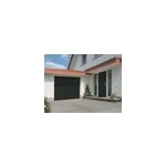 Porte de garage basculante acier gris ral 7016 - l. 237, 5 x h. 200 cm - manuelle (pr - monte)