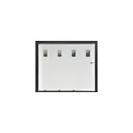 Porte de garage coulissante pvc, 4 vantaux, blanc, l. 240 x h. 200 Porte de garage coulissante pvc, 4 vantaux, blanc, l. 240 x h. 200