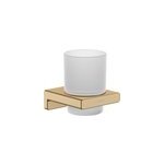Porte - gobelet � brosse � dents bronze bross� addstoris hansgrohe