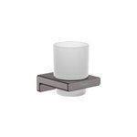 Porte - gobelet � brosse � dents gun metal addstoris hansgrohe