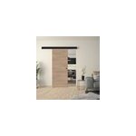 Porte h. 204 x l. 83 cm santiago + systme coulissant en aluminium