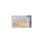 Porte - manteau  fixer natty 4 ttes bois et blanc
