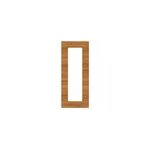 Porte de meuble de cuisine vitr�e chia d�cor ch�ne fum� mat l. 30 cm x h. 72 cm goodhome