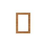 Porte de meuble de cuisine vitr�e chia d�cor ch�ne fum� mat l. 50 cm x h. 72 cm goodhome