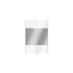 Portes de placard coulissantes 2 vantaux panneaux blancs brillants et miroir goodhome atomia h. 225 x ... Portes de placard coulissantes 2 vantaux panneaux blancs brillants et miroir goodhome atomia h. 225 x ...