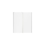 Portes de placard coulissantes 2 vantaux panneaux blancs goodhome atomia h. 225 x l. 200 x p. 5, 5 cm ...
