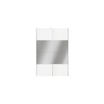 Portes de placard coulissantes 2 vantaux panneaux blancs et miroir goodhome atomia h. 225 x l. 150 x ... Portes de placard coulissantes 2 vantaux panneaux blancs et miroir goodhome atomia h. 225 x l. 150 x ...