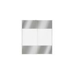 Portes de placard coulissantes 2 vantaux panneaux blancs et miroir goodhome atomia h. 225 x l. 200 x ... Portes de placard coulissantes 2 vantaux panneaux blancs et miroir goodhome atomia h. 225 x l. 200 x ...