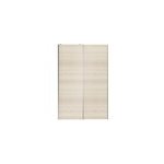 Portes de placard coulissantes 2 vantaux panneaux effet chne goodhome atomia h. 225 x l. 150 x p. 5, ...