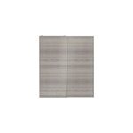 Portes de placard coulissantes 2 vantaux panneaux effet chne gris goodhome atomia h. 225 x l. 200 x ...