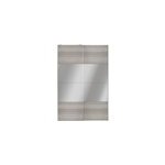 Portes de placard coulissantes 2 vantaux panneaux effet chêne grisé et miroir goodhome atomia h. 225 ... Portes de placard coulissantes 2 vantaux panneaux effet chêne grisé et miroir goodhome atomia h. 225 ...