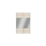 Portes de placard coulissantes 2 vantaux panneaux effet chêne et miroir goodhome atomia h. 225 x l. 150 ... Portes de placard coulissantes 2 vantaux panneaux effet chêne et miroir goodhome atomia h. 225 x l. 150 ...