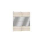 Portes de placard coulissantes 2 vantaux panneaux effet chêne et miroir goodhome atomia h. 225 x l. 200 ... Portes de placard coulissantes 2 vantaux panneaux effet chêne et miroir goodhome atomia h. 225 x l. 200 ...