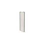 Porte de placard coulissante bois nordique profil noir goodhome arius h. 248, 5 x l. 77. 2 cm + amortisseurs ...