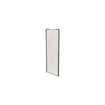 Porte de placard coulissante bois nordique profil noir goodhome arius h. 248, 5 x l. 92. 2 cm + amortisseurs ...