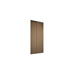 Porte de placard coulissante d�cor ch�ne et noir h. 250 x l. 150 cm, vendues par 2 optimum claustra