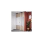Porte de placard coulissante avec miroir effet chêne clair profil gris goodhome arius h. 248, 5 x l. ... Porte de placard coulissante avec miroir effet chêne clair profil gris goodhome arius h. 248, 5 x l. ...