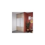 Porte de placard coulissante avec miroir effet chêne clair profil gris goodhome arius h. 248, 5 x l. ... Porte de placard coulissante avec miroir effet chêne clair profil gris goodhome arius h. 248, 5 x l. ...