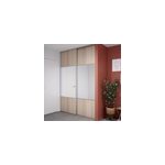 Porte de placard coulissante avec miroir effet chêne clair profil gris goodhome arius h. 248, 5 x l. ... Porte de placard coulissante avec miroir effet chêne clair profil gris goodhome arius h. 248, 5 x l. ...