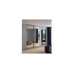Porte de placard coulissante miroir profil gris goodhome arius h. 248, 5 x l. 92. 2 cm + amortisseurs ... Porte de placard coulissante miroir profil gris goodhome arius h. 248, 5 x l. 92. 2 cm + amortisseurs ...