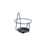 Porte - pot soucoupe mural acier gris anthracite 16 - 18 cm Porte - pot soucoupe mural acier gris anthracite 16 - 18 cm