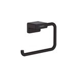 Porte rouleau papier toilette mural sans couvercle noir mat addstoris hansgrohe