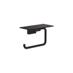 Porte rouleau papier toilette mural avec tablette noir mat addstoris hansgrohe