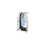 Porte - vtement double extensible h. 168 cm x l. 163 cm wenko gris