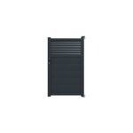 Portillon aluminium nazar� anthracite 100 x h. 163, 4 cm
